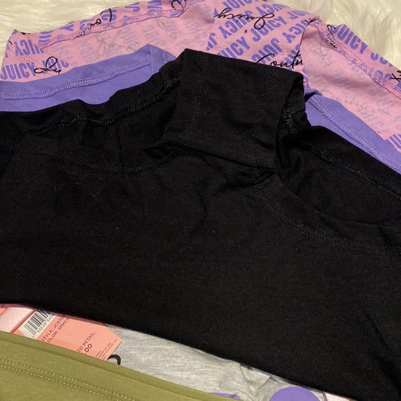 Juicy Couture Cotton Spandex Panties Underwear Small lot of 5 pack Set pair NWT - Picture 3 of 7